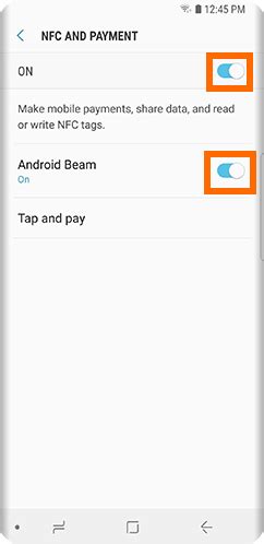 nfc payment settings Android